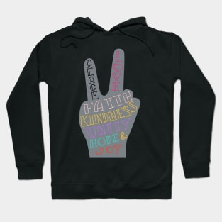 peace and love Hoodie